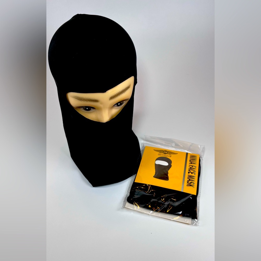 Stealth Guardian:Ninja Face Mask black one size fits all